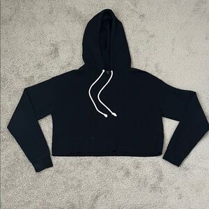 Wild Fable Black Hoodie with White Accents